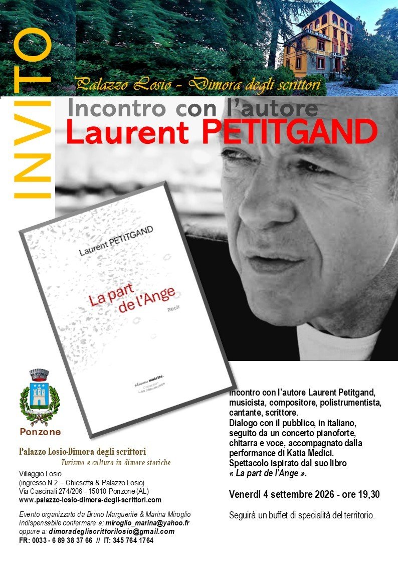 INCONTRO CON L’AUTORE LAURENT PETITGAND